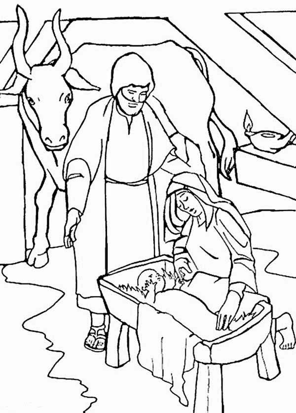 Nativity of Jesus Christ Bible Christmas Story Coloring Pages | Best